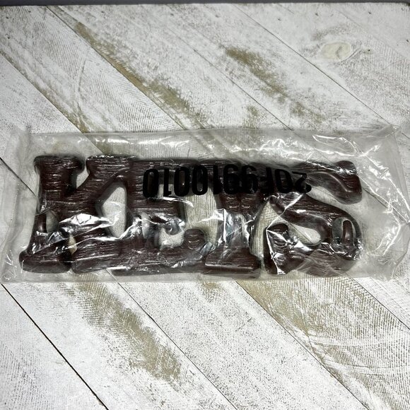 Retro Brown Plastic "KEYS" Wall Hanging Key Rack Organizer w/‎ Hooks -NIP - Picture 12 of 14
